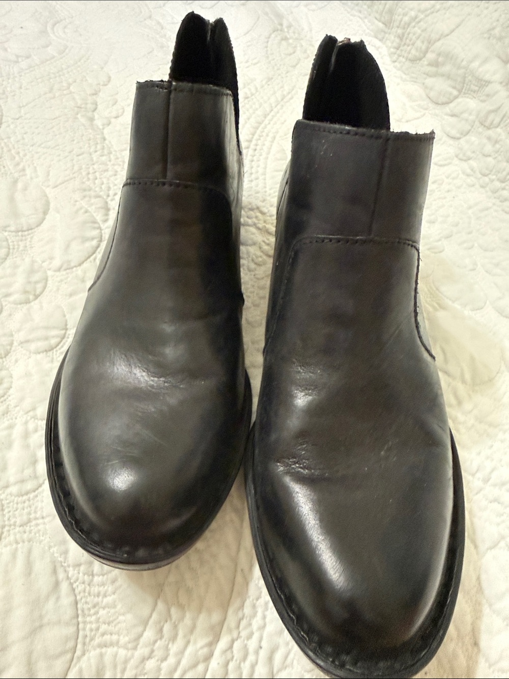 Born Black Leather Chukka Boots for Women